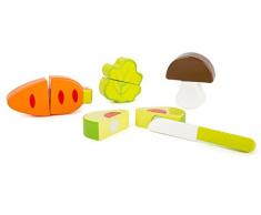 Small Foot 10891 Gemüse-Set aus Holz, Kinderküche und Kaufmannsladen-Zubehör Spielzeug