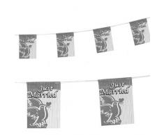 Folat Party Dekoration Wimpelkette 4 m Buchstaben – Just Married