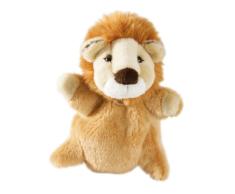 Bauer Spielwaren Theatrello Handpuppe Löwe: Kuscheltier für Puppentheater und Lernspiele, waschbar, beige (11806)