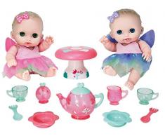 JC TOYS Puppe Körper Gummi. 2 Munecas Kleid Feen. Mit Dir und Tisch. Set, Mehrfarbig (16957)