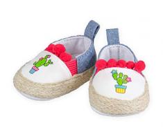 Heless 949 - Espadrilles für Puppen, Kaktus, Größe 38 - 45 cm