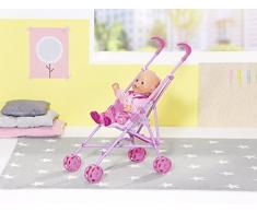 Zapf Creation 826478 BABY born Stroller Puppenbuggy mit Gurtsystem, Puppenzubehör