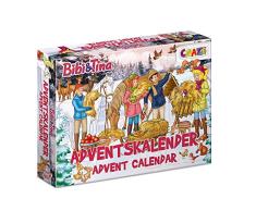 CRAZE 24676 Adventskalender BIBI & Tina Weihnachtskalender B&T für Mädchen Spielzeugkalender, kreative Inhalte, Tolle Überraschungen