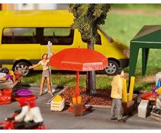 Faller Gebrüder f180910 - Modellbau - Sonnenschirm + Tisch + Bank