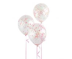 Unique Party Supplies 30,5 cm Neon Konfetti Luftballons, 6 Stück