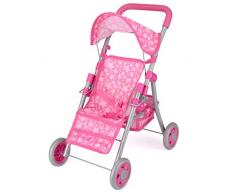 Unbekannt Snuggles TY6101 Deluxe Puppenbuggy, zusammenklappbarer Kinderwagen für Kinder