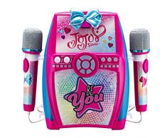 ekids JJ-615 JoJo Siwa Deluxe Sing Along Boom Box mit Zwei Mikrofonen pink