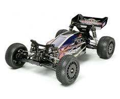 TAMIYA 300158370 1:10 Dark Impact 4WD Buggy DF-03, ferngesteuertes Auto, RC Fahrzeug, Modellbau, Bausatz zum Zusammenbauen, Hobby, Basteln