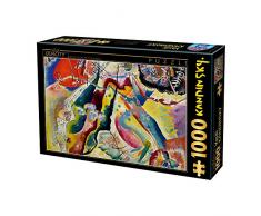 Unbekannt Puzzle 1000 Teile - Kandinsky Vassily: Painting with Red Spot