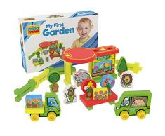 millaminis My First Garden - Spielzeug ab 1 Jahr - Babyspielzeug für Zuhause, Garten, Sandkasten und Wasser - Blumengeschäft