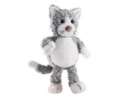 Schaffer 5450 Plüsch Katze Silver, 15 cm