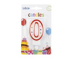 Boland 63400 Zahlen Kerze in farbiger Sortierung, 0
