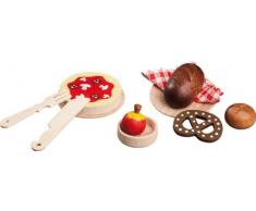 Rülke Holzspielzeug 97516 Minipuppenzubehör, holzfarben, braun, rot, weiß