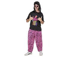 Widmann 98851 - Erwachsenenkostüm, 80er Jahre T-shirt und Hose, angenehmer Tragekomfort, Assi Anzug, Proll Anzug, Retro Style, verschiedene Größen, Bad Taste Party, 80ties, Karneval