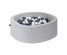 Knorrtoys 68174 - Bällebad soft - Grey - 300 Bälle grey/creme