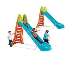 FEBER Famosa 800009709 - Super Rutsche mit Wasseranschluss für Kinder von 3 bis 10 Jahren, blau