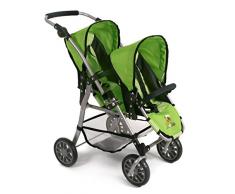 Bayer Chic 2000 691 16 - Tandem Puppen Buggy Twinny, Bumblebee, grün