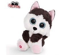 NICI Glubschis: Das Original – Glubschis Husky Barkley 15 cm – Kuscheltier Hund mit großen Augen – Flauschiges Plüschtier mit großen Glitzeraugen – Schmusetier für Kuscheltierliebhaber – 45558