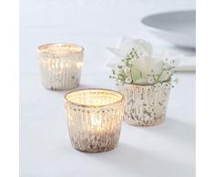 Ginger Ray Hochzeit Gold Gerippte Antik Glas Teelichthalter Perfekte für Tisch Decor