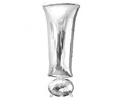Amscan International 9.064.754,5 cm Symbol. Folienballon, Silber