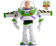 Mattel GGH45 - Toy Story 4 Super Action Buzz Lightyear Actionfigur, 17 cm, deutschsprachig, Spielzeug ab 3 Jahren
