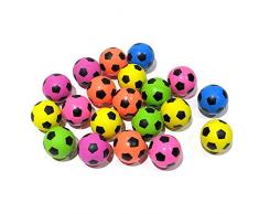 Gifts 4 All Occasions Limited SHATCHI-894 Fußball Jet-Ball, 35 mm, 6 Stück Partytüten Pinata Spielzeug Gastgeschenke Geschenk Toya Strumpffüller