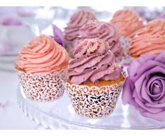 partydeco FM1 - Packung 10 Bedruckte Backförmchen für Cupcakes und Muffins