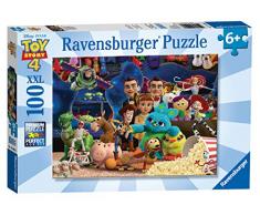 Ravensburger 4005556104086 100 Teile XXL 4 Disney, Puzzle, Kopfbrett, Kinder, Jungen, Spielzeug Mädchen 3 Jahre, Spiele, Toy Story, Woody, Buzz, Jessie, 4005556104086