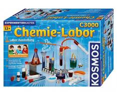 KOSMOS C3000 - Chemielabor, hochwertiges Labor für 330 anspruchsvolle Experimente, Chemie für Kinder ab 12 Jahre, umfassender Lehrgang, Experimentierkasten