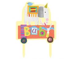 Unique Party 72440 Circus Animal Baby Dusche Tortenaufsatz