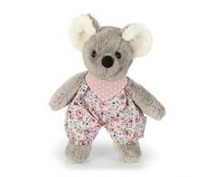 Sterntaler Mini-Spieltier Maus Mabel, Integrierte Rassel, Für Babys ab der Geburt, 16 cm, Grau/Mehrfarbig