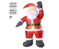 Widmann - aufblasbarer Weihnachtsmann, Dekoration mit Licht