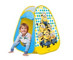 John 74244 - Pop Up Spielzelt Minions - ca. 75 x 75 x 90 cm - Schneller und einfacher Auf- & Abbau