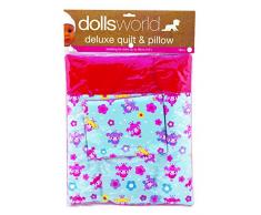 Dolls World Puppen Welt 8216 Deluxe Steppdecke und Kissen