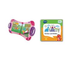 Vtech 80-602154 80-602154-Magibook Pink & 80-480504 - Magibook - Lernstufe 1 - Formen und Farben