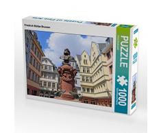 CALVENDO Puzzle Friedrich Stoltze Brunnen 1000 Teile Lege-Größe 64 x 48 cm Foto-Puzzle Bild von Petrus Bodenstaff