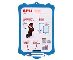 APLI 012916 Schiefertafel, trocken abwischbar, 2 Filzstifte & 1 Weißwischer