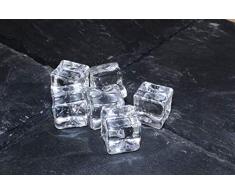 Riffelmacher 68827 Dekoration Eiswürfel Streudeko für Weihnachten Party Hochzeit Taufe 6 Stück, Klar