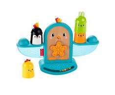 Fisher-Price GJW26 - Stapel und Schaukel Vögelchen, Babyrassel und Stapelspielzeug
