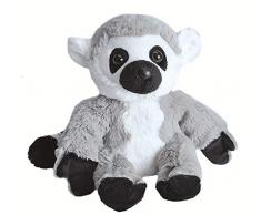 Wild Republic Hug ems Plüschtier, Kuscheltier, Ringelschwanz Lemur, Katta 18 Cm