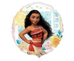 amscan 3395363 Folienballon Vaiana, As Shown in The Image, Rund