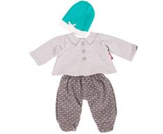 Götz 3402840 Babykombi Stylish Spots Gr. M - 3-teiliges Bekleidungsset für Babypuppen mit Einer Größe von 42 - 46 cm - bestehend aus Mütze, Oberteil, Hose