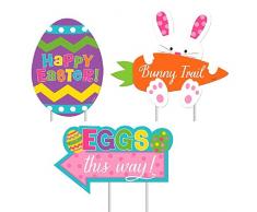 amscan 199978 Ostern Garten Schilder