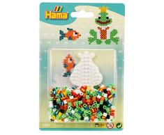 Hama 4187 Kleine Blister-Packung Frosch, Bügelperlen Midi, ca. 350 Stück inklusive Stiftplatte und Zubehör