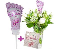 Folienballon Plus Karte * Its A Girl * als Deko oder Geschenk bei EIN