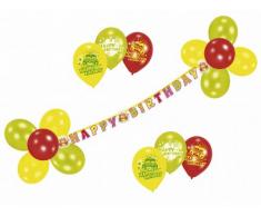 Riethmüller 450283 - Deko Set - Happy Birthday, Girlande und 17 Luftballons