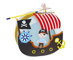 Tib Heyne 13456 Bastelset Laterne Pirat auf Schiff, Mehrfarbig, Einheitsgröße