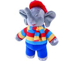 Benjamin Blümchen Kuscheltier Wetter-Elefant mit Sound 10843 , weiche Plüschfigur mit original Stimme, ca. 22 cm groß von Jazwares