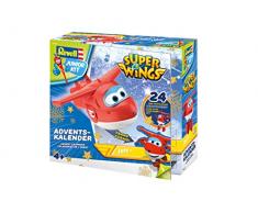 Revell Junior Kit 01024 Super Wings Adventskalender Jett Bauen-Schrauben-Spielen, 24 Tage cooler Bastelspaß, ab 4 Jahre, 20 cm