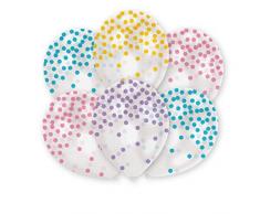 Luftballon Konfetti-Pastell sort.